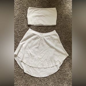 Two piece white outfit